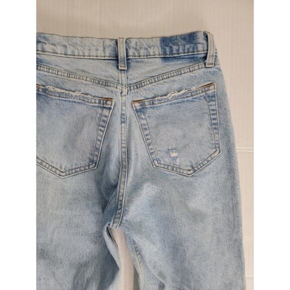 Abercrombie & Fitch Jeans Womens 24 Short The Dad High Rise Straight Button Fly - Picture 10 of 12